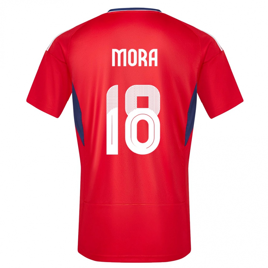 Women Football Costa Rica Bayron Mora #18 Red Home Jersey 24-26 T-Shirt Australia