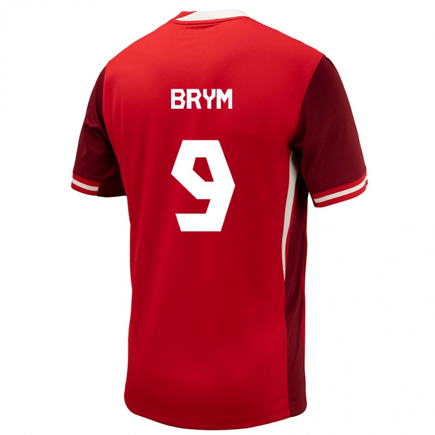 Women Football Canada Charles Andreas Brym #9 Red Home Jersey 24-26 T-Shirt Australia