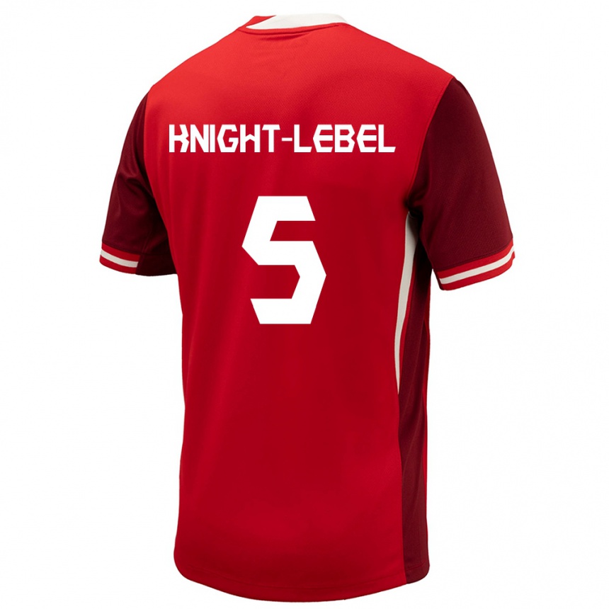 Women Football Canada Jamie Knight Lebel #5 Red Home Jersey 24-26 T-Shirt Australia