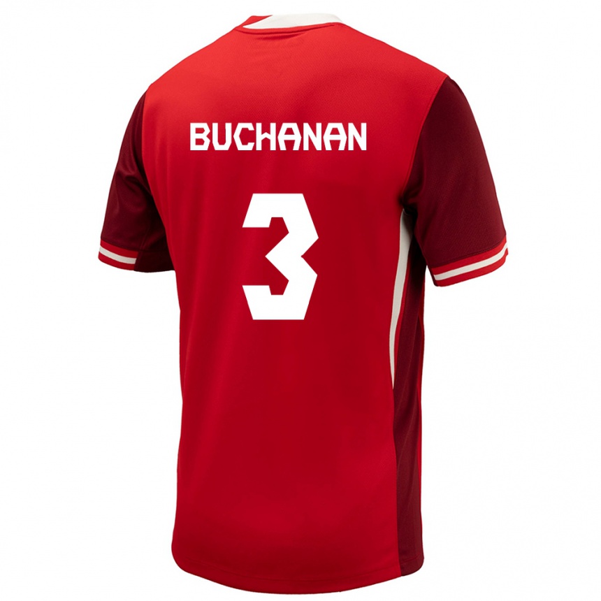 Women Football Canada Kadeisha Buchanan #3 Red Home Jersey 24-26 T-Shirt Australia