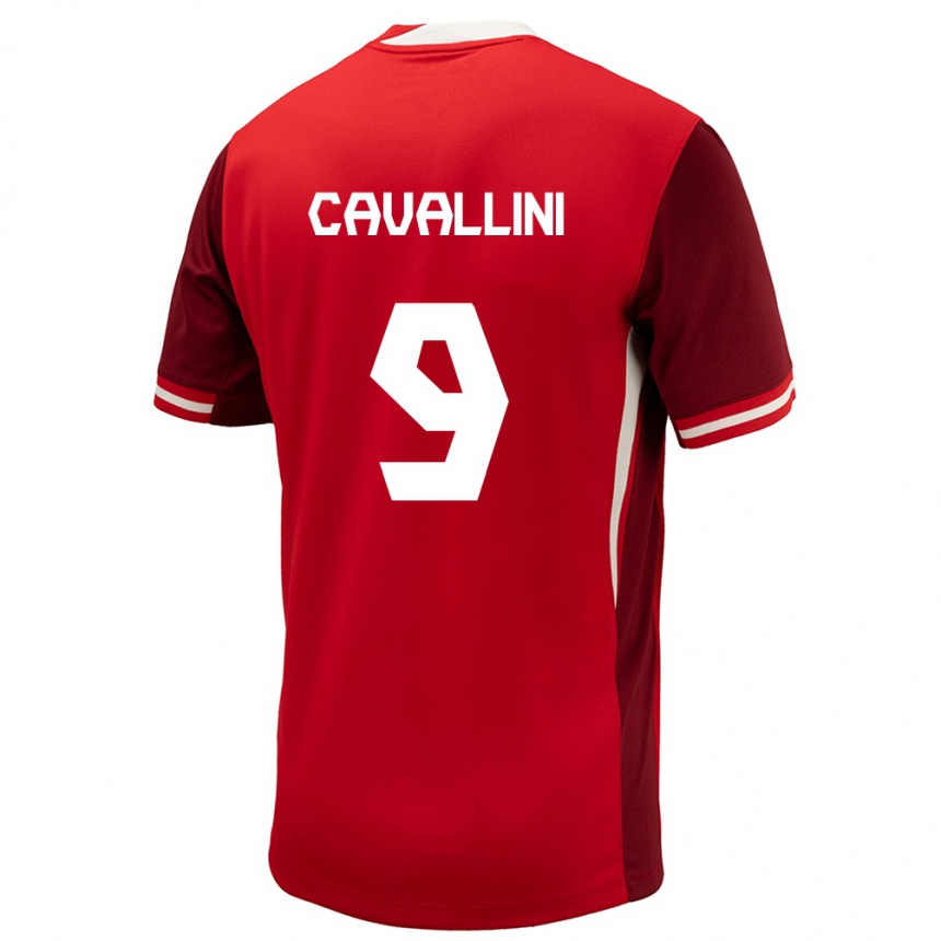 Women Football Canada Lucas Cavallini #9 Red Home Jersey 24-26 T-Shirt Australia