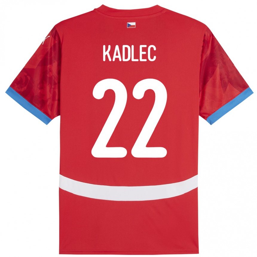 Women Football Czech Republic Adam Kadlec #22 Red Home Jersey 24-26 T-Shirt Australia