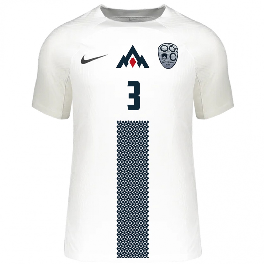 Women Football Slovenia Luka Poredos #3 White Home Jersey 24-26 T-Shirt Australia