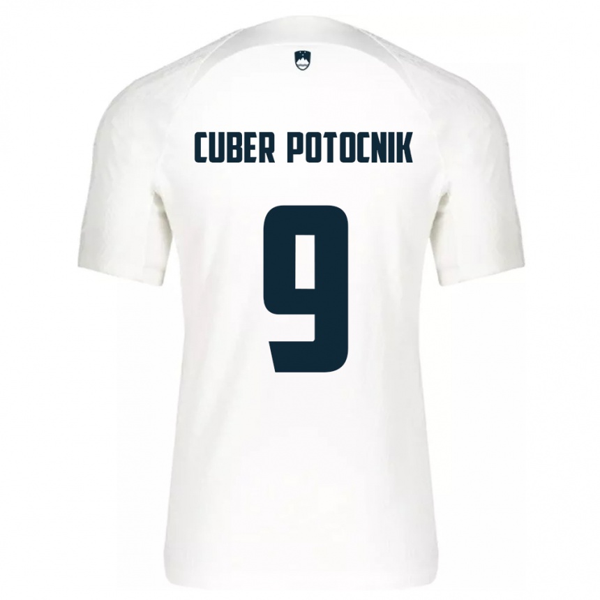 Women Football Slovenia Jaka Cuber Potocnik #9 White Home Jersey 24-26 T-Shirt Australia