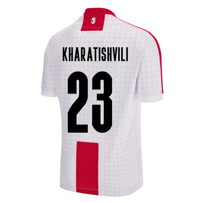 Women Football Georgia Luka Kharatishvili #23 White Home Jersey 24-26 T-Shirt Australia