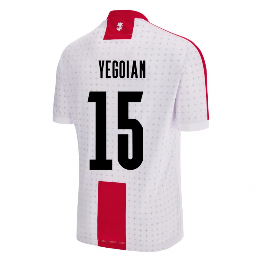 Women Football Georgia Irakli Yegoian #15 White Home Jersey 24-26 T-Shirt Australia