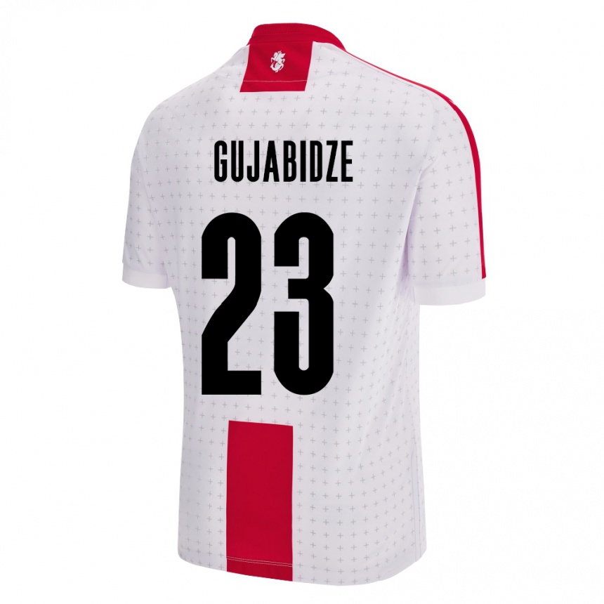 Women Football Georgia Nino Gujabidze #23 White Home Jersey 24-26 T-Shirt Australia