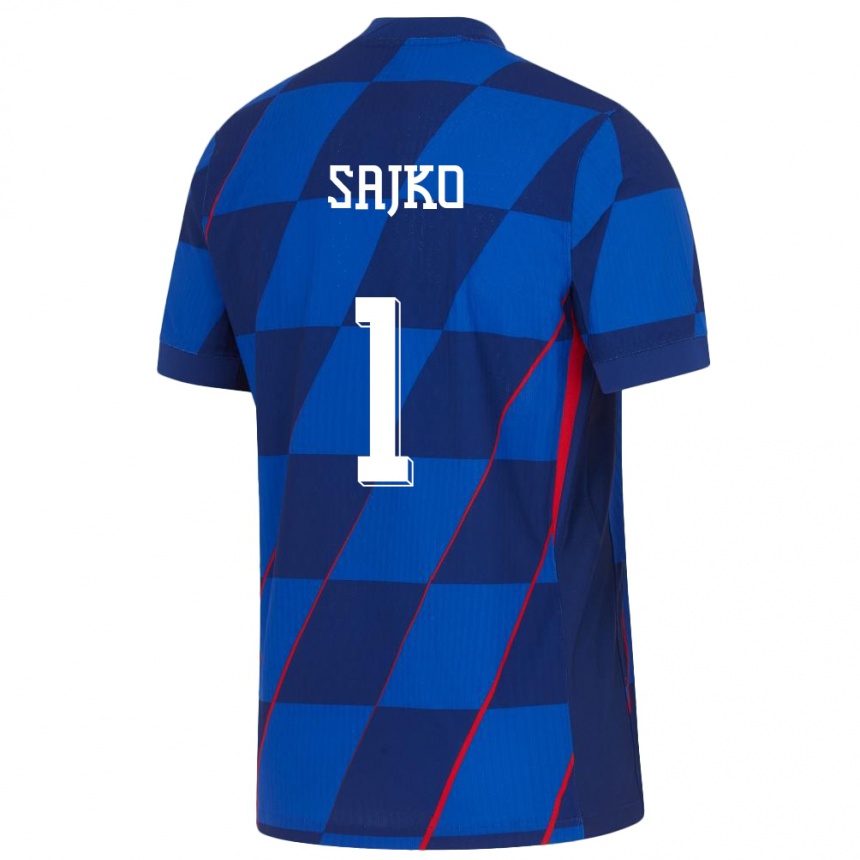 Women Football Croatia Tin Sajko #1 Blue Away Jersey 24-26 T-Shirt Australia