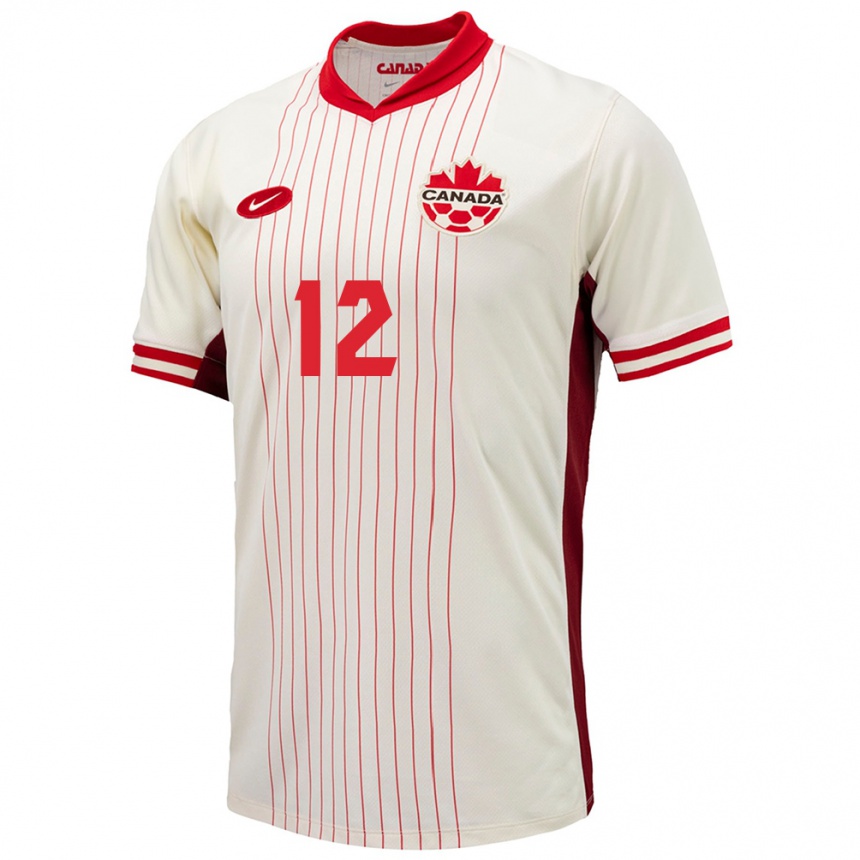 Women Football Canada Tanya Boychuk #12 White Away Jersey 24-26 T-Shirt Australia