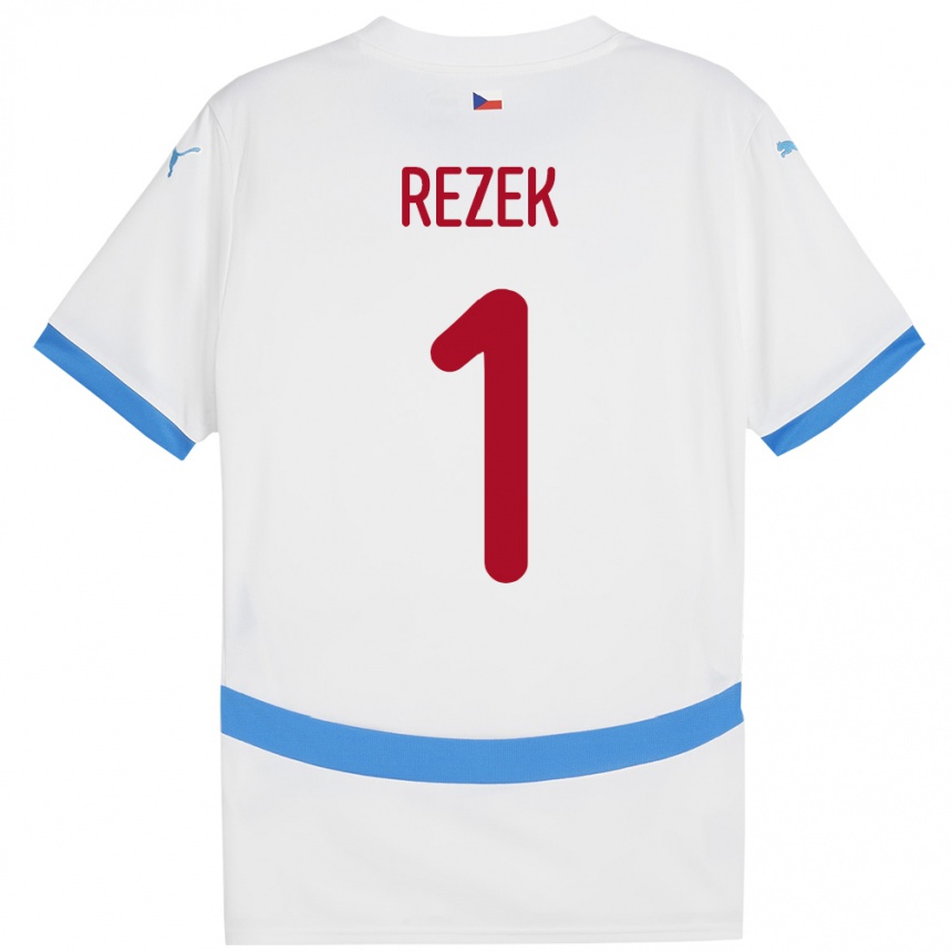 Women Football Czech Republic Adam Rezek #1 White Away Jersey 24-26 T-Shirt Australia