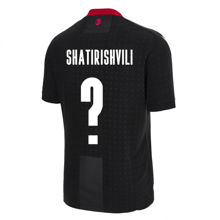 Women Football Georgia Mate Shatirishvili #0 Black Away Jersey 24-26 T-Shirt Australia