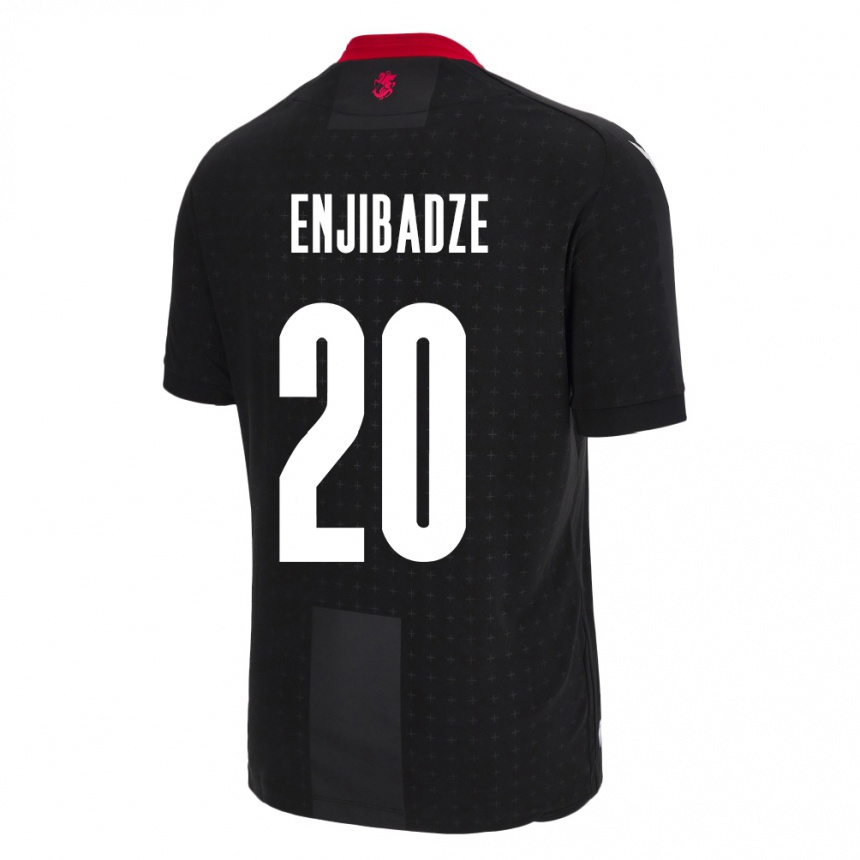 Women Football Georgia Elene Enjibadze #20 Black Away Jersey 24-26 T-Shirt Australia