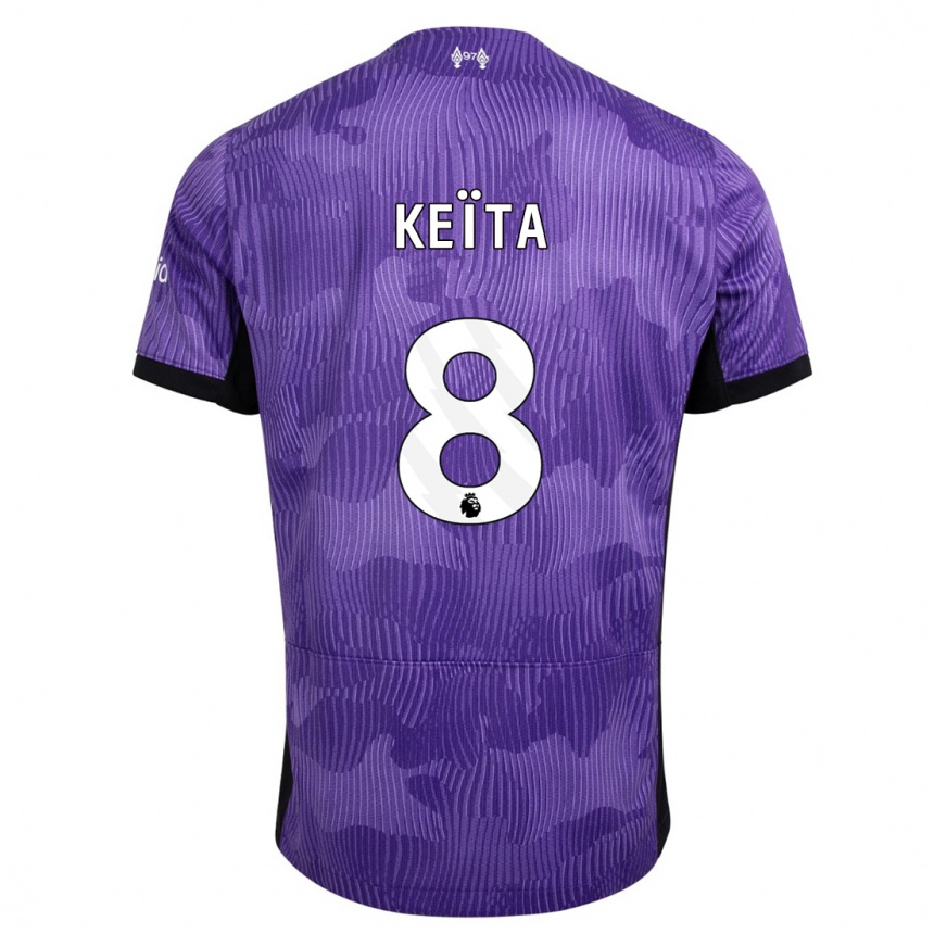 Kids Naby Keïta #8 Purple Third Jersey 2023/24 T-Shirt Australia