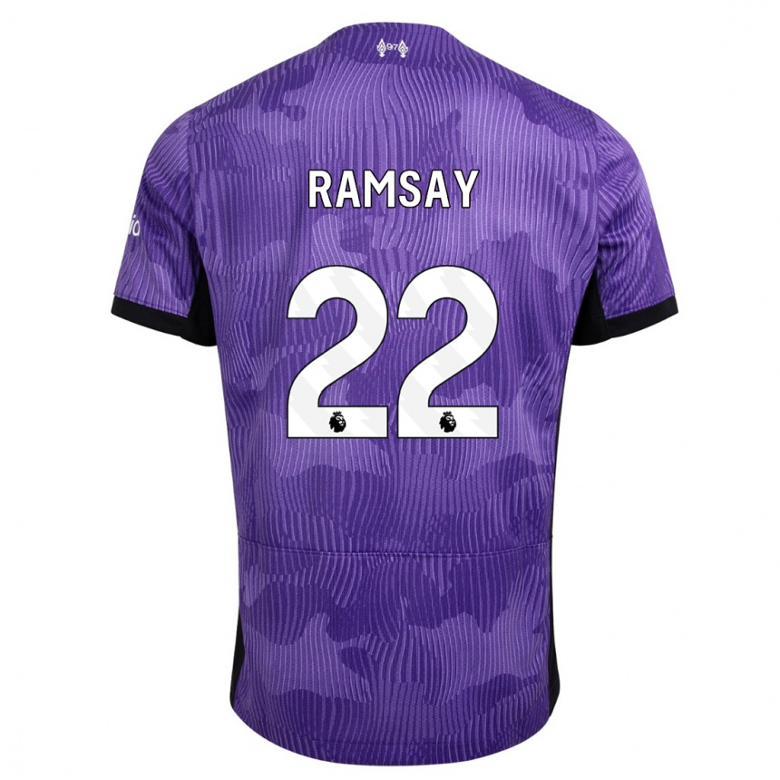 Kids Calvin Ramsay #22 Purple Third Jersey 2023/24 T-Shirt Australia