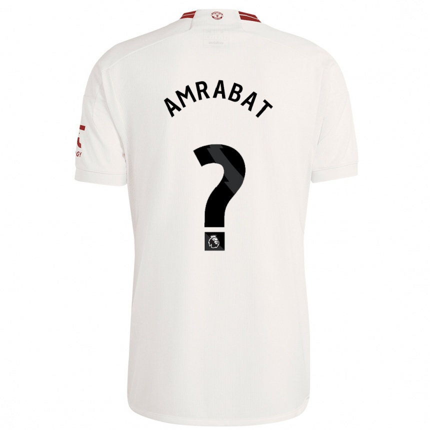 Kids Sofyan Amrabat #0 White Third Jersey 2023/24 T-Shirt Australia