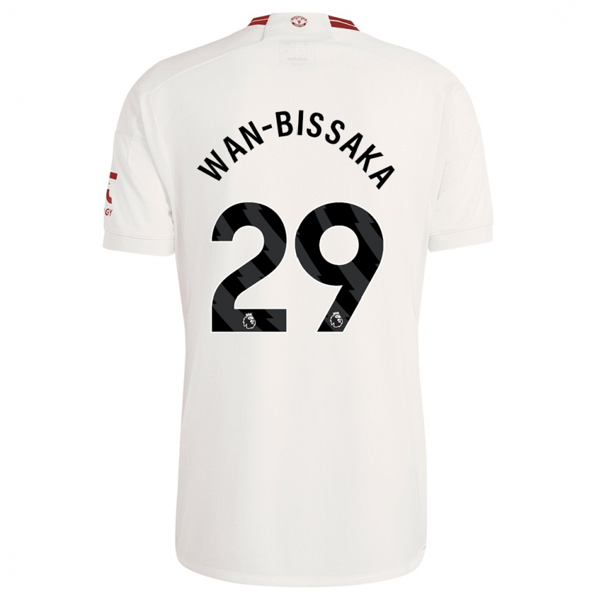 Kids Aaron Wan-Bissaka #29 White Third Jersey 2023/24 T-Shirt Australia