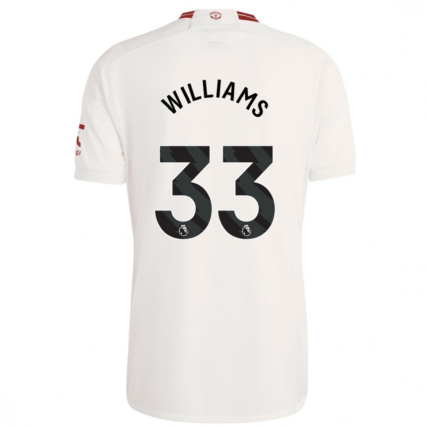 Kids Brandon Williams #33 White Third Jersey 2023/24 T-Shirt Australia