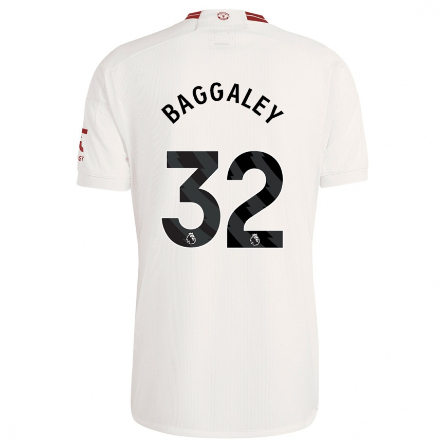 Kids  Sophie Baggaley #32 White Third Jersey 2023/24 T-Shirt Australia