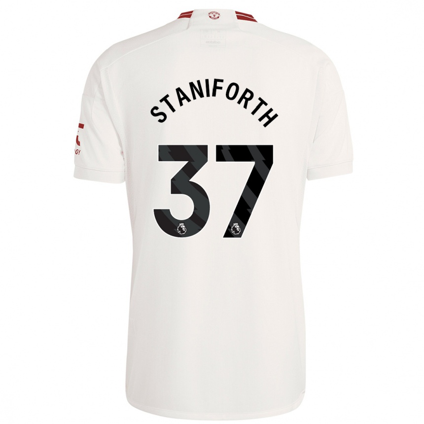 Kids Lucy Staniforth #37 White Third Jersey 2023/24 T-Shirt Australia