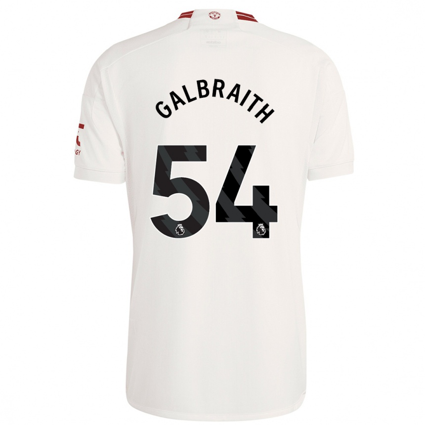 Kids Ethan Galbraith #54 White Third Jersey 2023/24 T-Shirt Australia