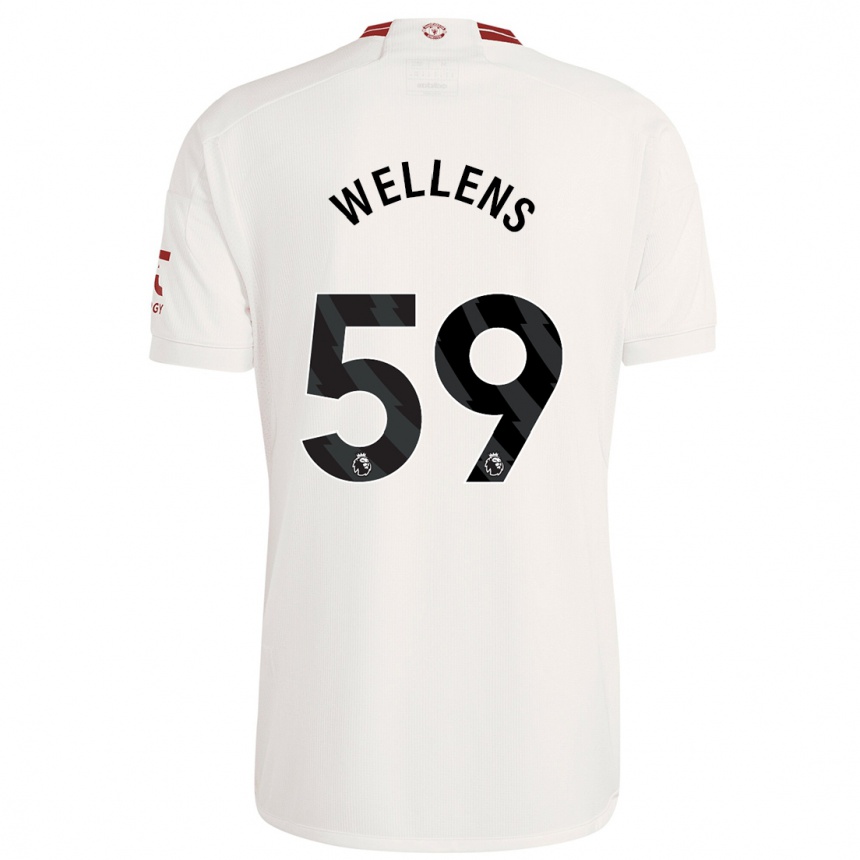 Kids Charlie Wellens #59 White Third Jersey 2023/24 T-Shirt Australia