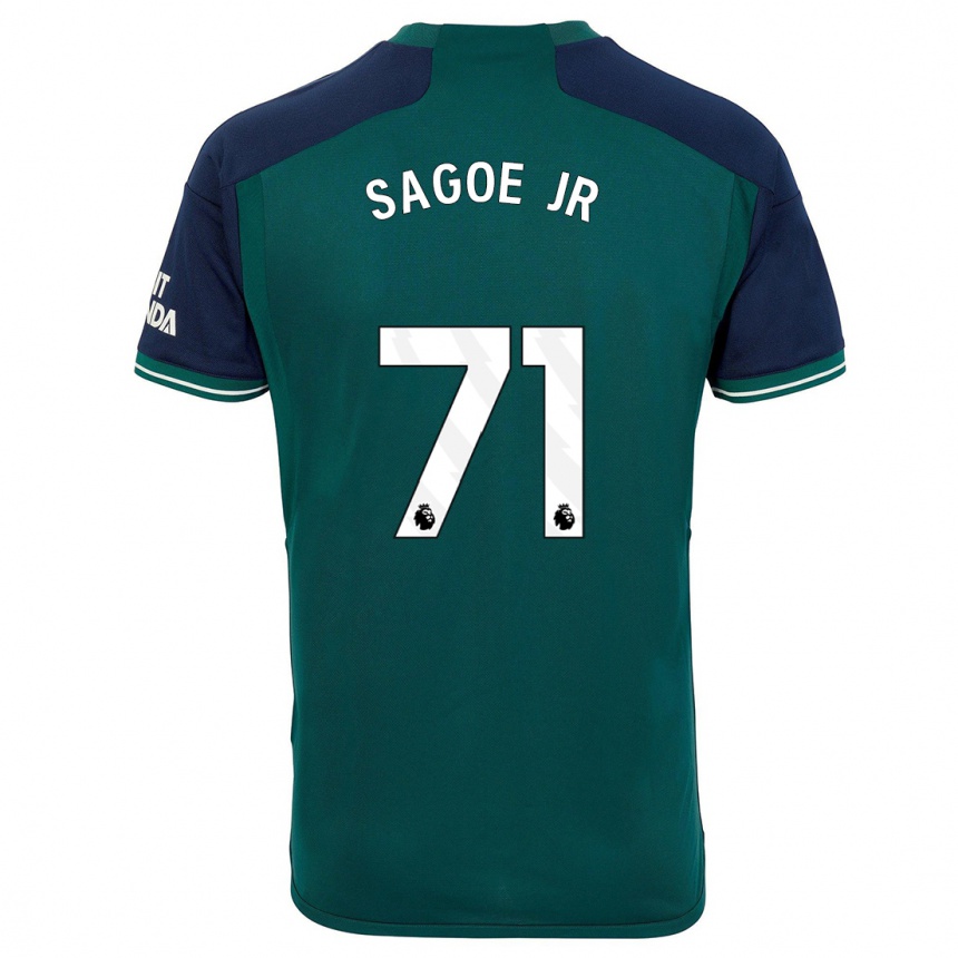 Kids Charles Sagoe Jr #71 Green Third Jersey 2023/24 T-Shirt Australia