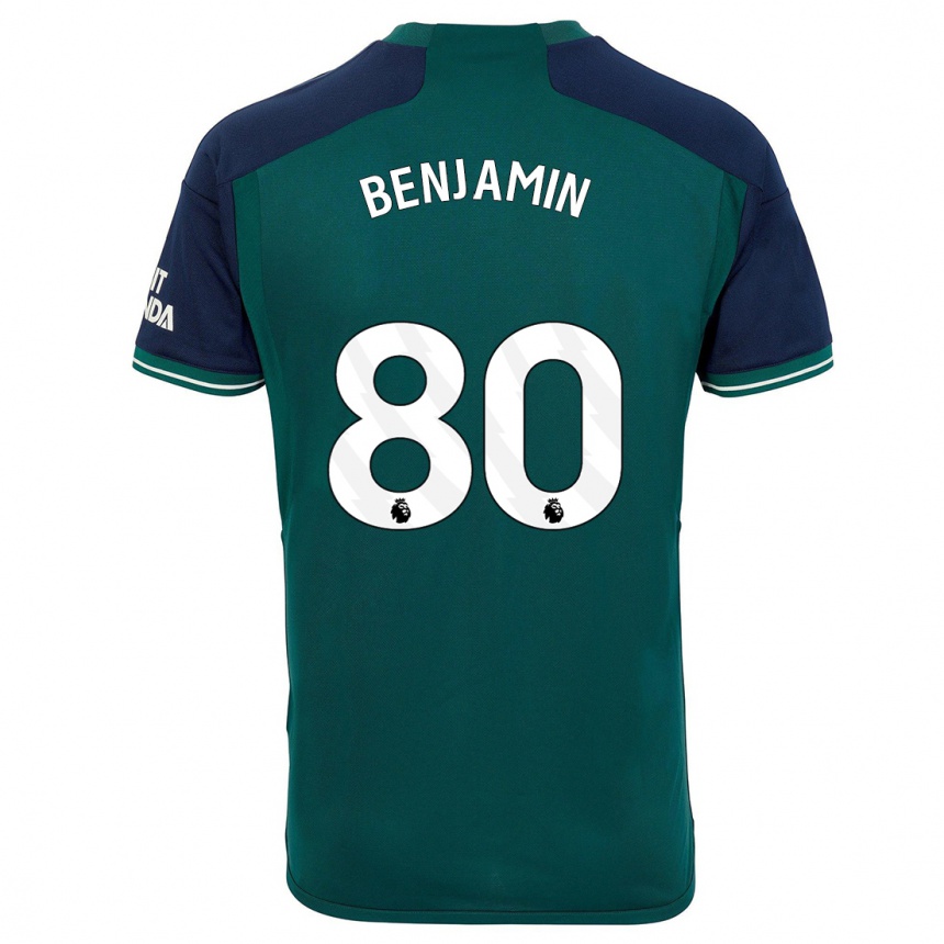 Kids Omari Benjamin #80 Green Third Jersey 2023/24 T-Shirt Australia