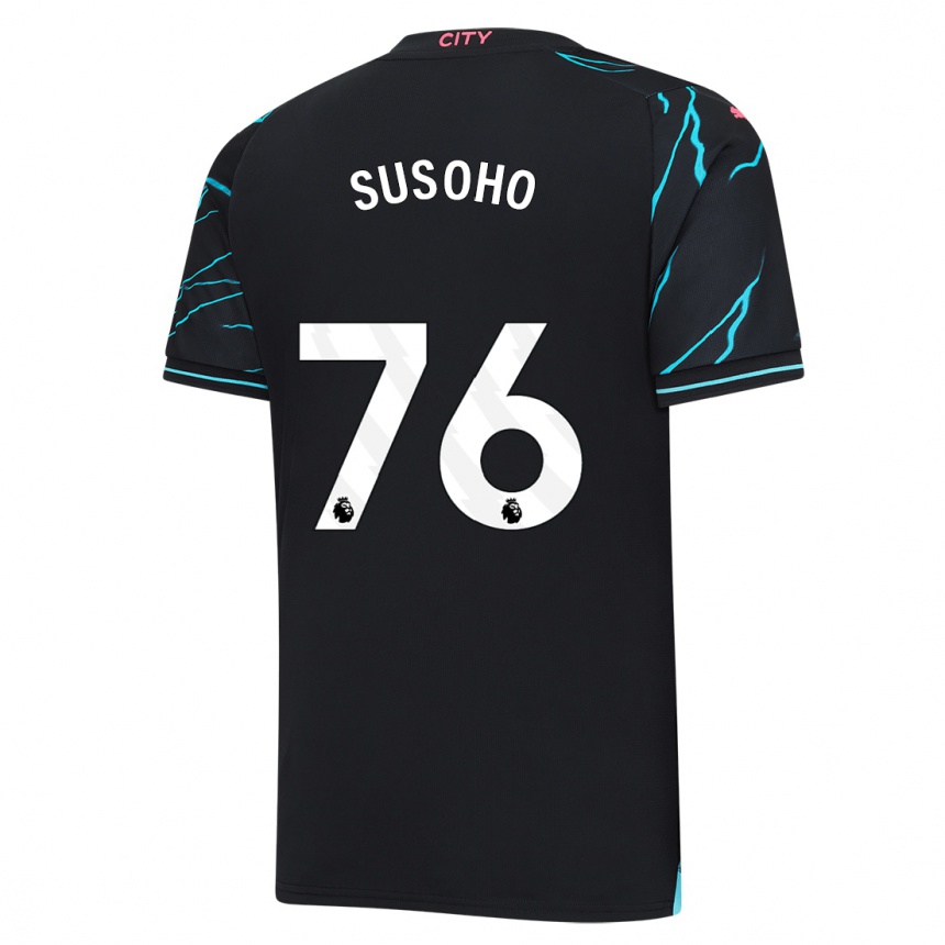 Kids Mahamadou Susoho #76 Dark Blue Third Jersey 2023/24 T-Shirt Australia