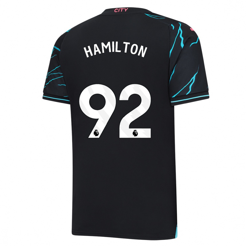 Kids Micah Hamilton #92 Dark Blue Third Jersey 2023/24 T-Shirt Australia