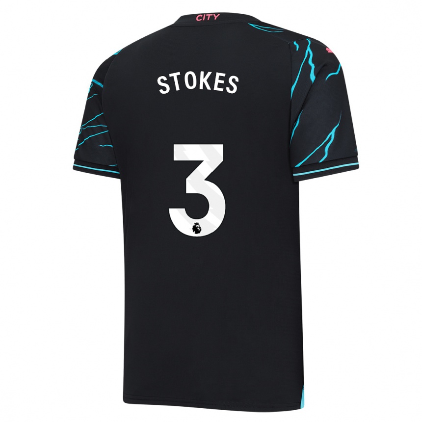 Kids  Demi Stokes #3 Dark Blue Third Jersey 2023/24 T-Shirt Australia