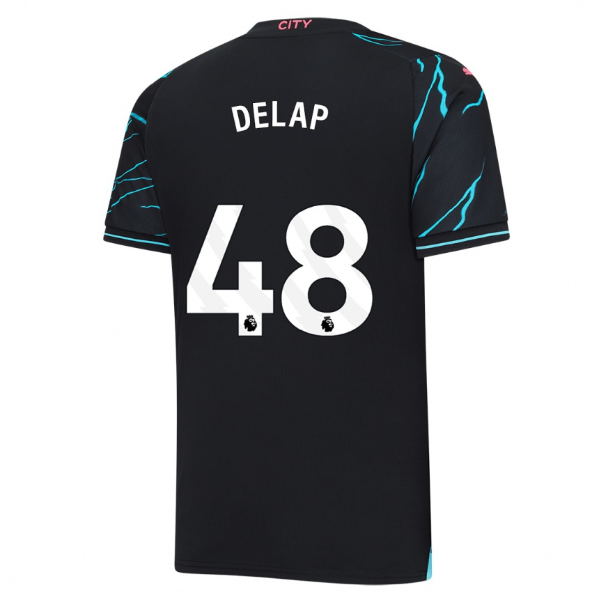 Kids Liam Delap #48 Dark Blue Third Jersey 2023/24 T-Shirt Australia