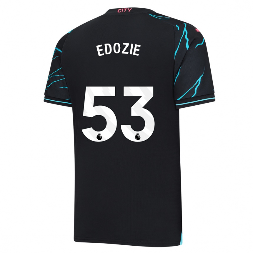 Kids  Samuel Edozie #53 Dark Blue Third Jersey 2023/24 T-Shirt Australia