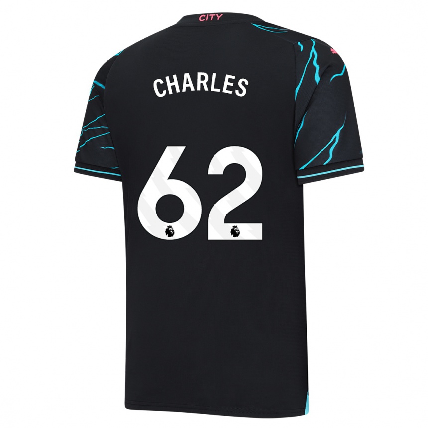 Kids  Shea Charles #62 Dark Blue Third Jersey 2023/24 T-Shirt Australia