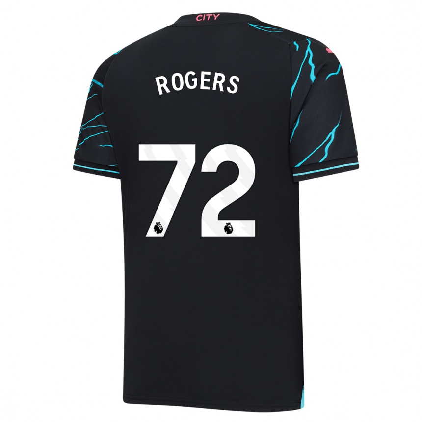 Kids Morgan Rogers #72 Dark Blue Third Jersey 2023/24 T-Shirt Australia