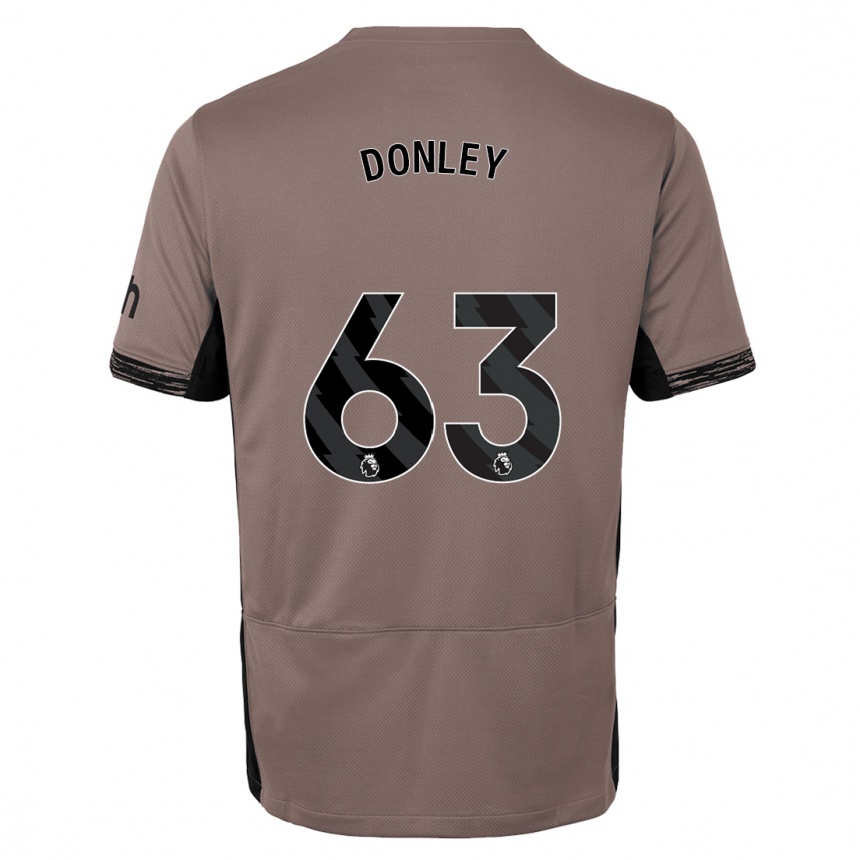 Kids Jamie Donley #63 Dark Beige Third Jersey 2023/24 T-Shirt Australia