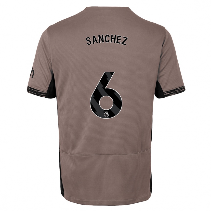 Kids Davinson Sanchez #6 Dark Beige Third Jersey 2023/24 T-Shirt Australia