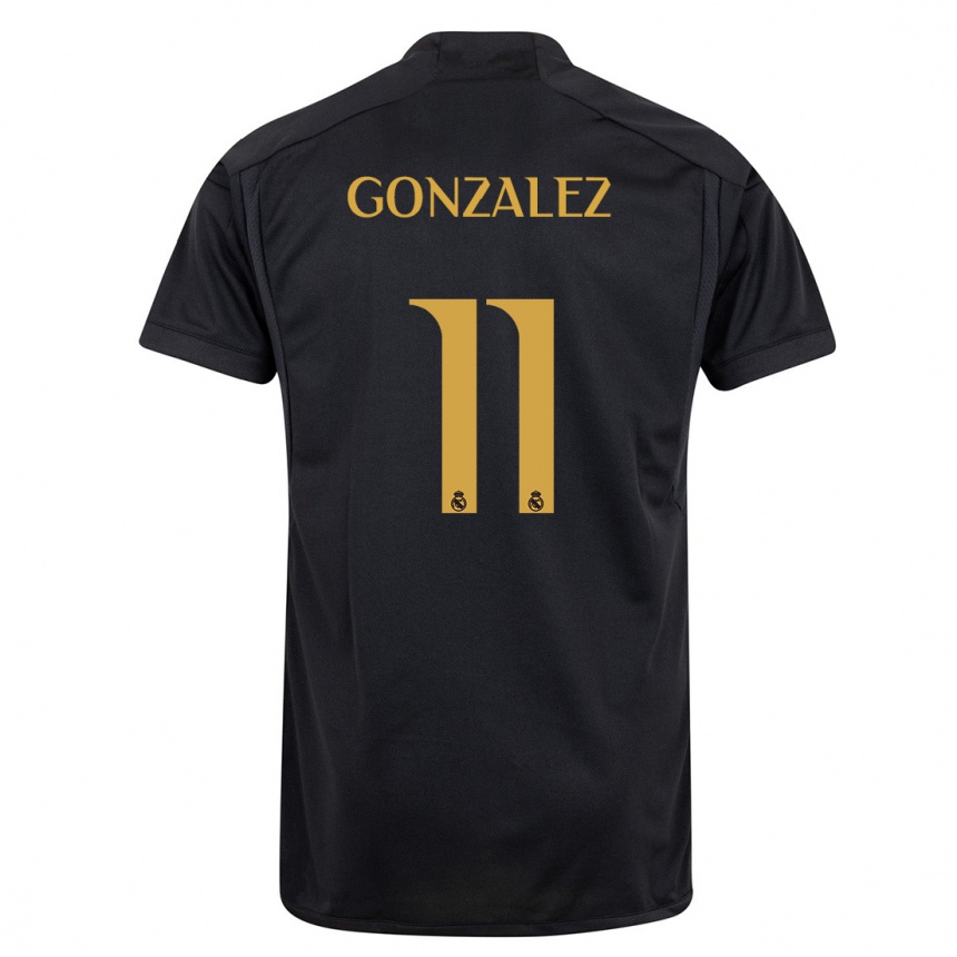 Kids Peter González #11 Black Third Jersey 2023/24 T-Shirt Australia