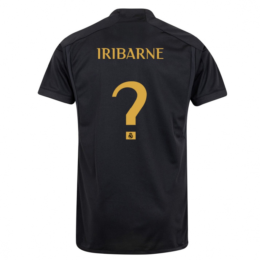 Kids Bruno Iribarne #0 Black Third Jersey 2023/24 T-Shirt Australia