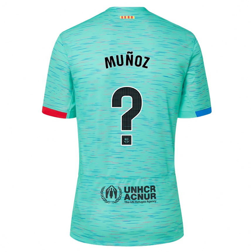 Kids Cristo Muñoz #0 Light Aqua Third Jersey 2023/24 T-Shirt Australia