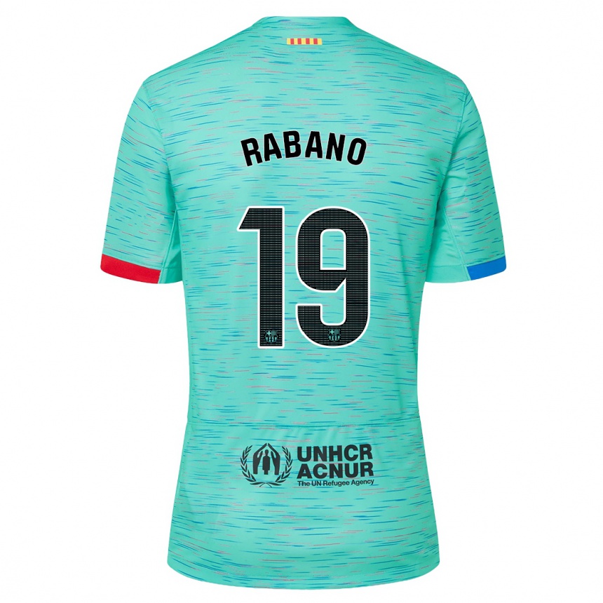 Kids Nuria Rabano #19 Light Aqua Third Jersey 2023/24 T-Shirt Australia