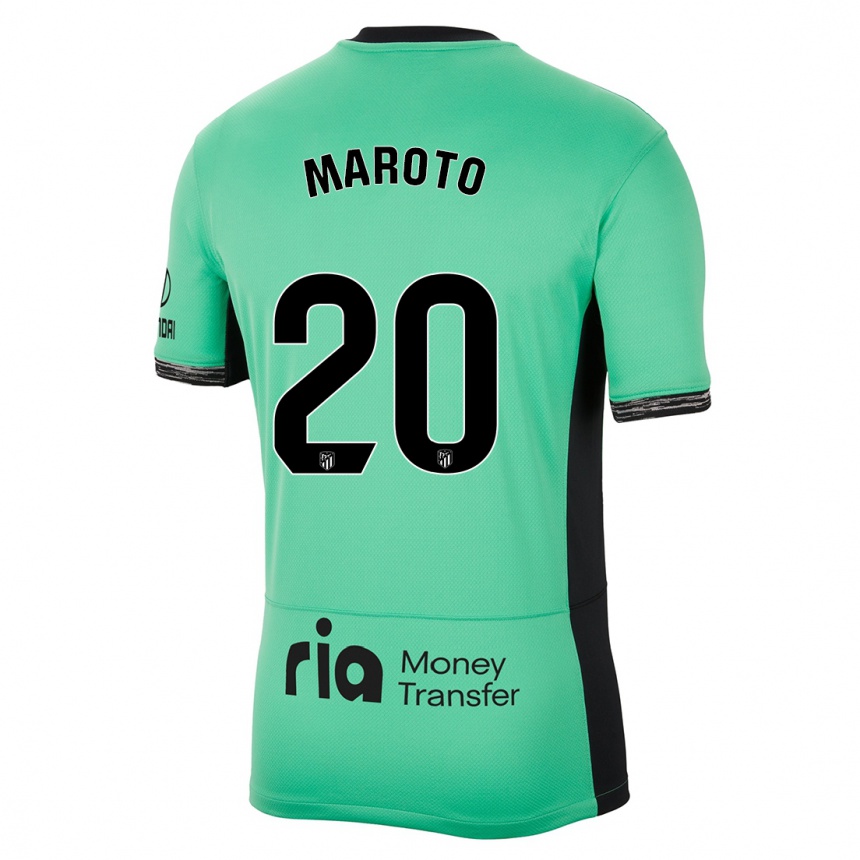 Kids Mario Maroto #20 Spring Green Third Jersey 2023/24 T-Shirt Australia