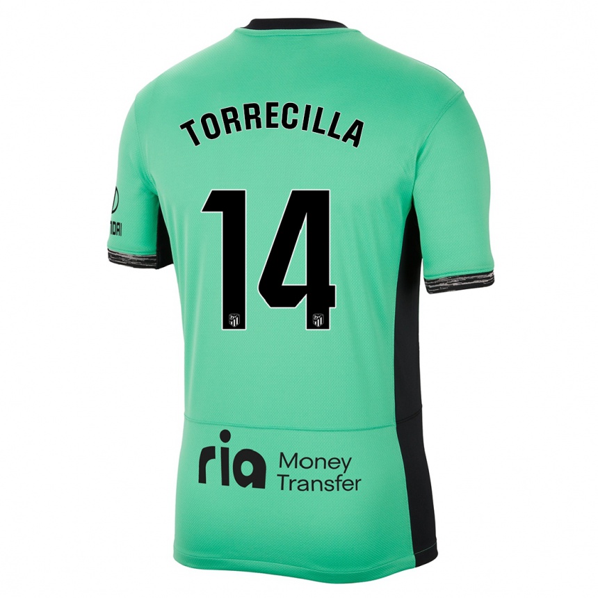 Kids Virginia Torrecilla #14 Spring Green Third Jersey 2023/24 T-Shirt Australia