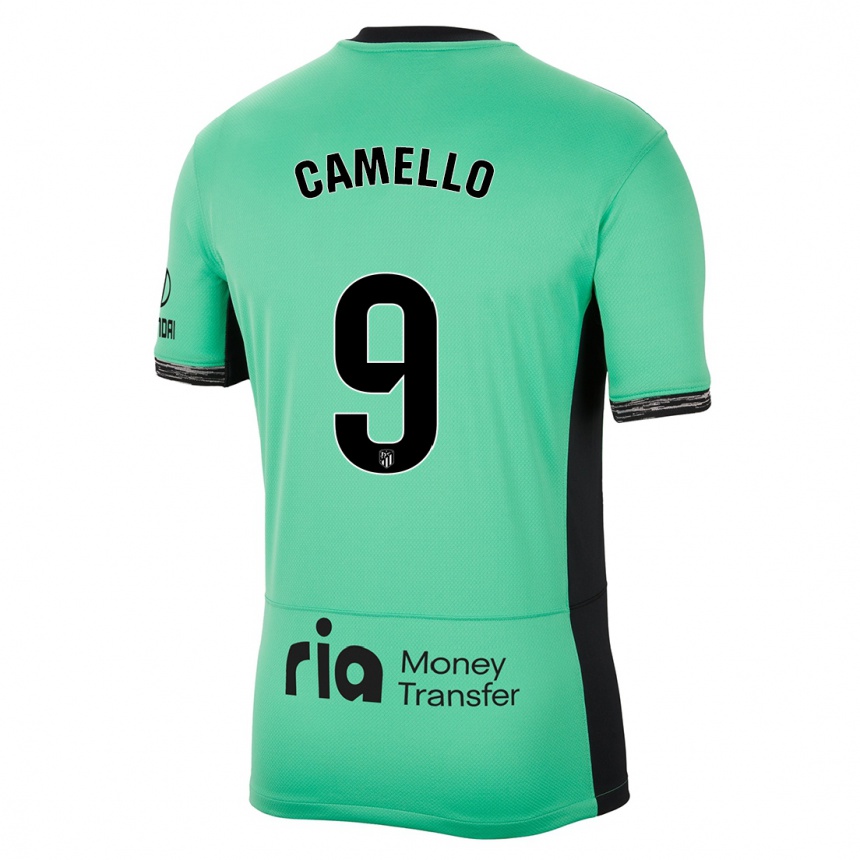 Kids Sergio Camello #9 Spring Green Third Jersey 2023/24 T-Shirt Australia