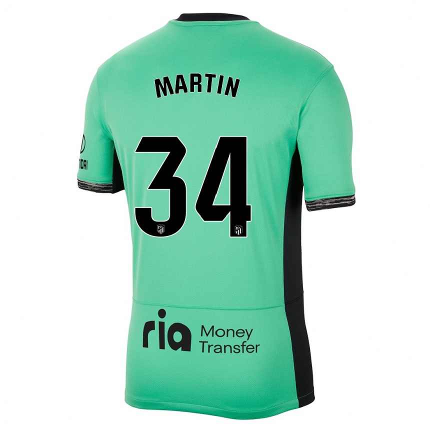 Kids Carlos Martin #34 Spring Green Third Jersey 2023/24 T-Shirt Australia