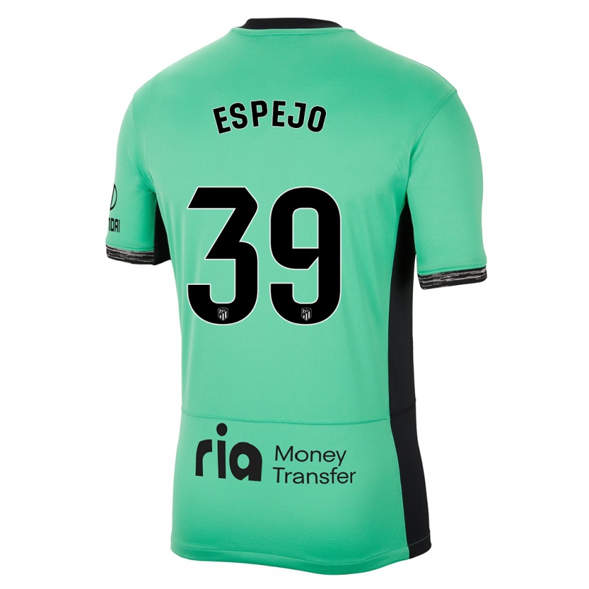 Kids  Diego Espejo #39 Spring Green Third Jersey 2023/24 T-Shirt Australia