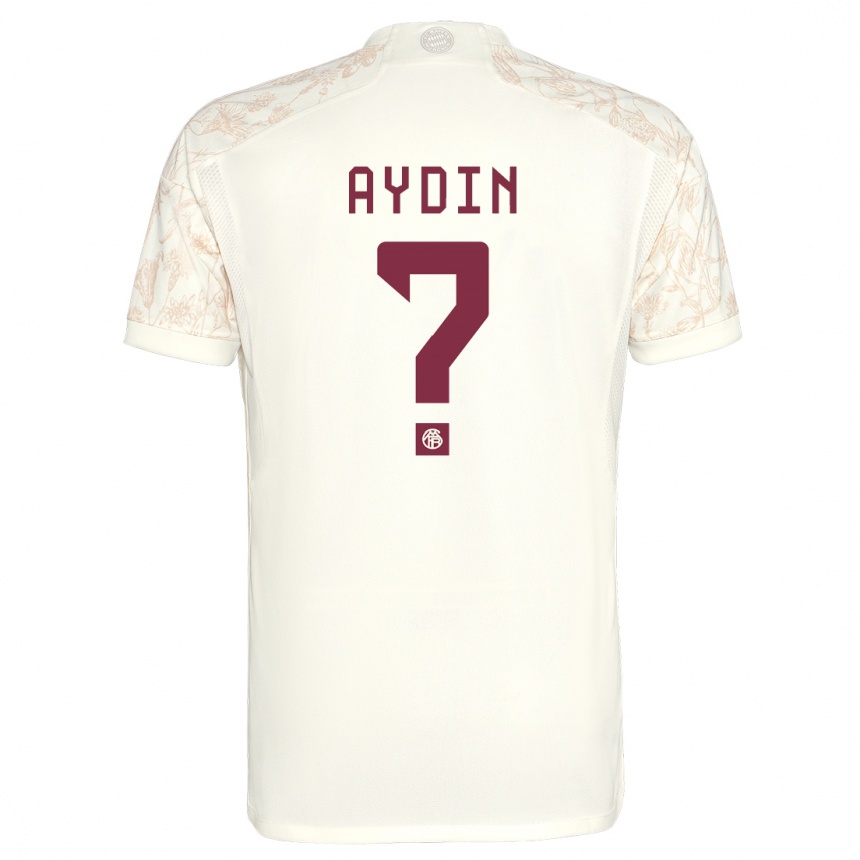 Kids  Eyüp Aydin #0 Off White Third Jersey 2023/24 T-Shirt Australia