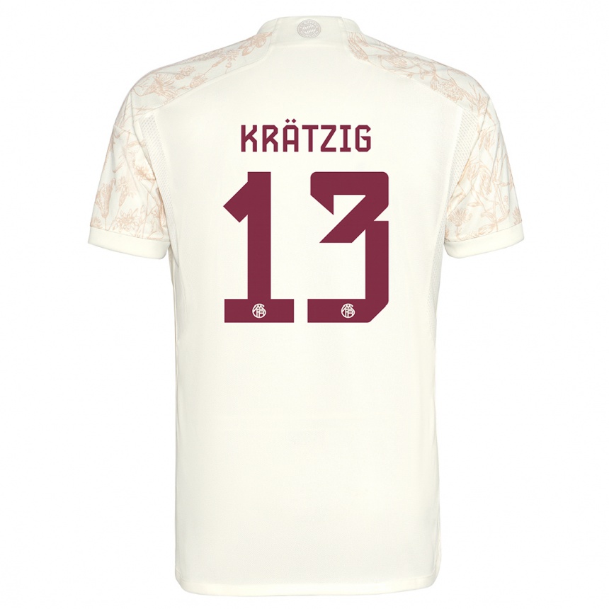 Kids Frans Krätzig #13 Off White Third Jersey 2023/24 T-Shirt Australia