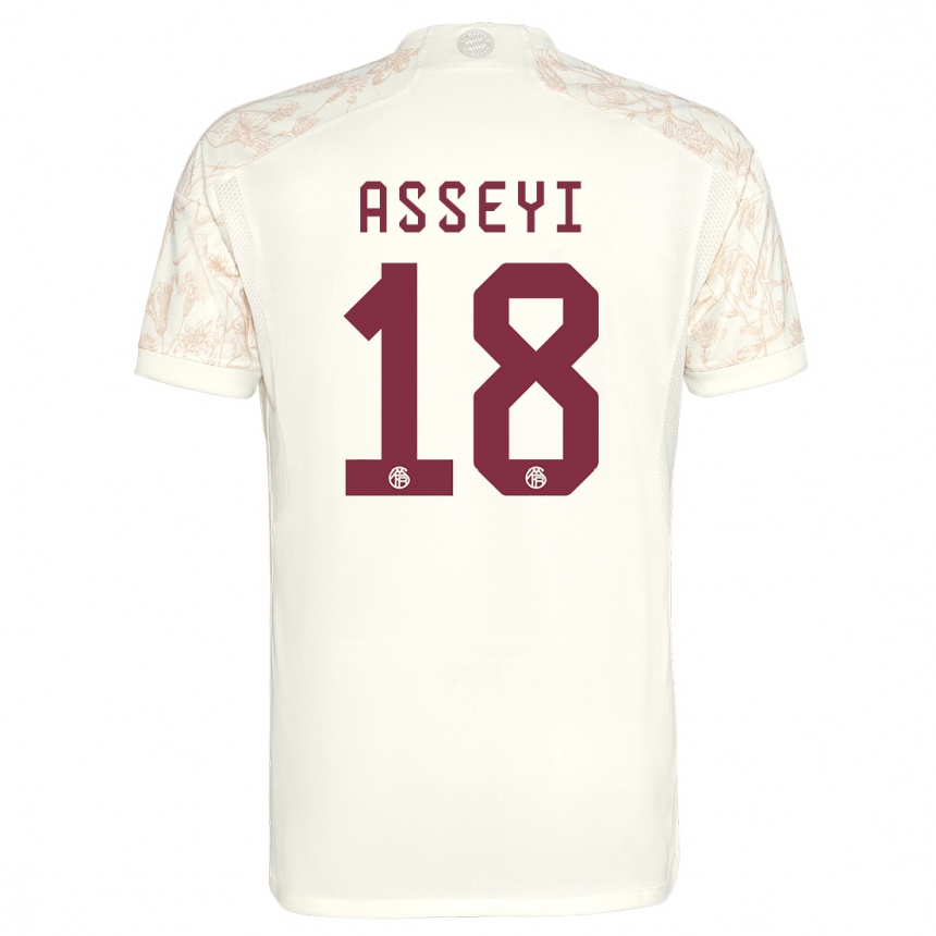 Kids  Viviane Asseyi #18 Off White Third Jersey 2023/24 T-Shirt Australia