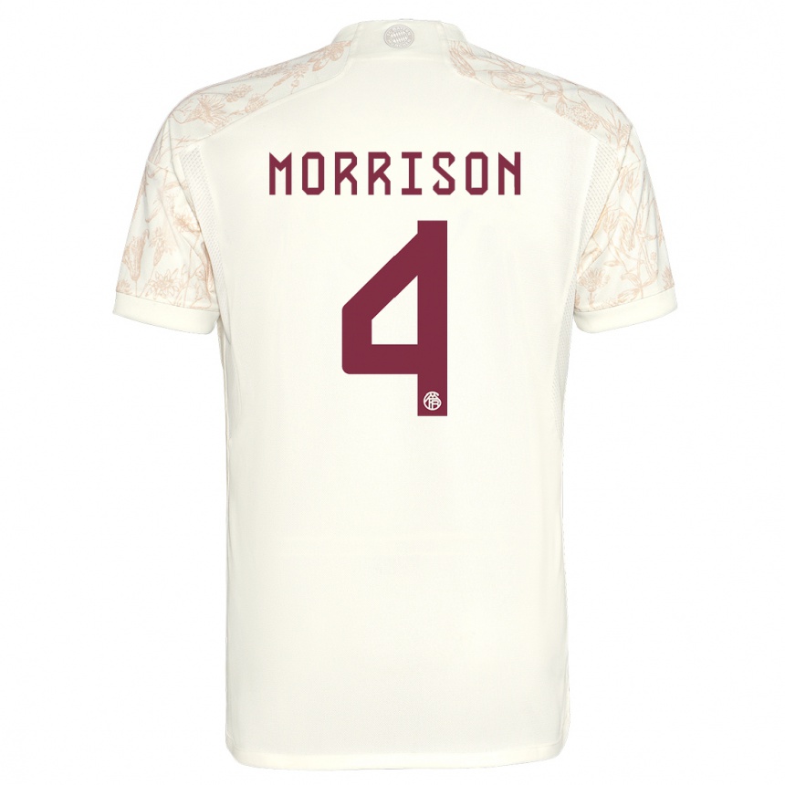 Kids Liam Morrison #4 Off White Third Jersey 2023/24 T-Shirt Australia