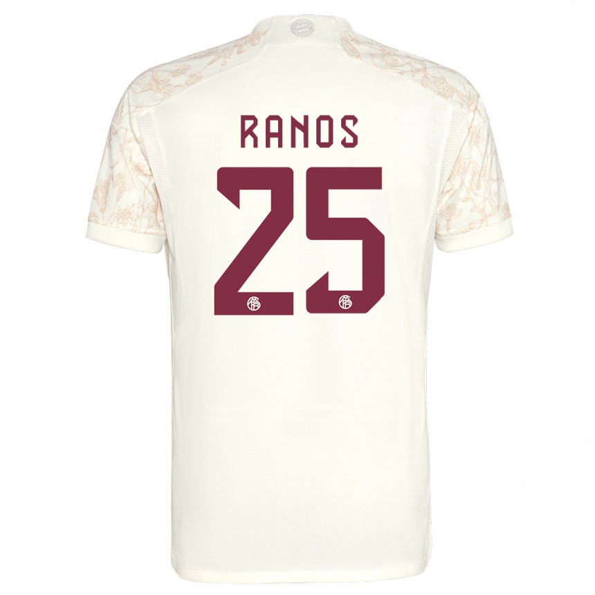 Kids  Grant-Leon Ranos #25 Off White Third Jersey 2023/24 T-Shirt Australia